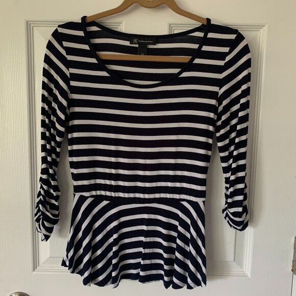 INC peplum 3/4 sleeve top - Picture 1 of 4